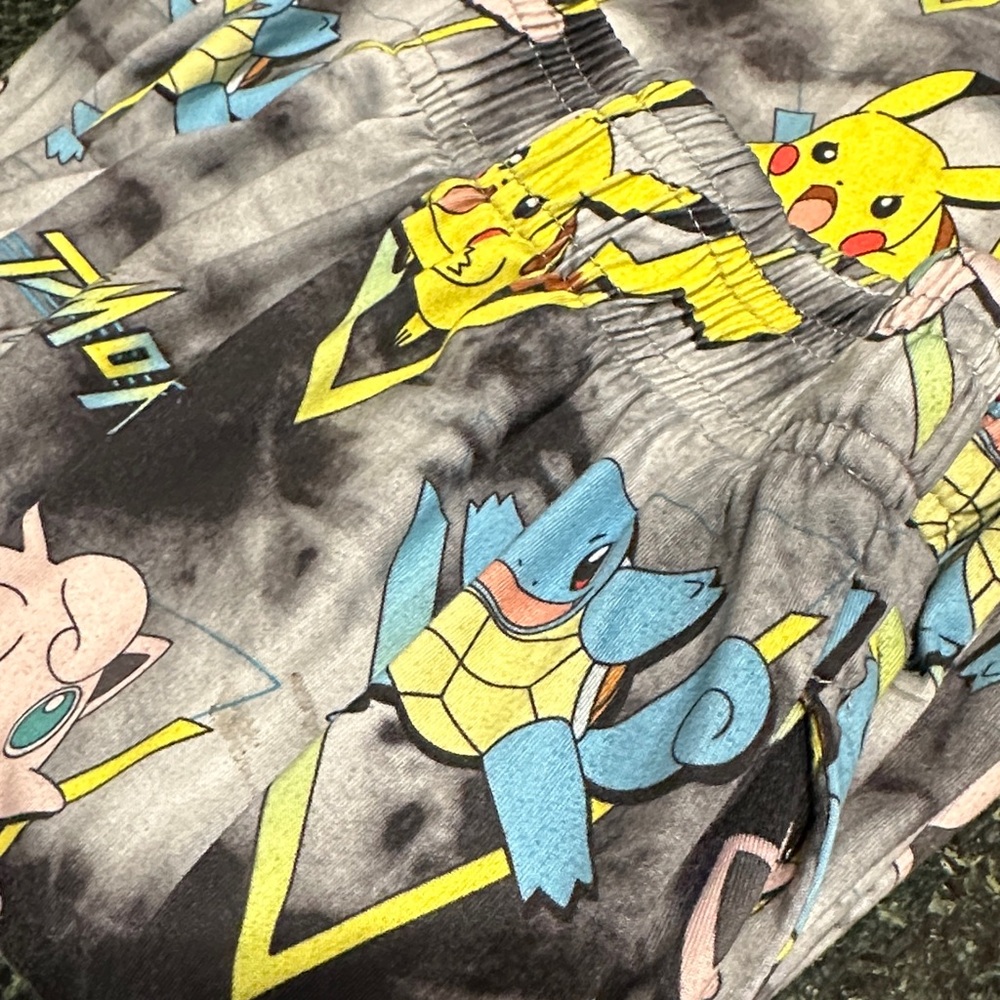 Pokémon Men's Pika Squirtle And Jigglypuff Tie Dye Sleep Pajama Pants Small - Picture 6 of 8